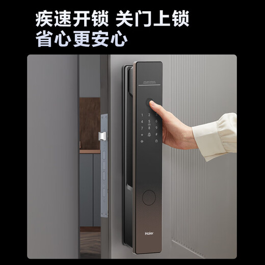 海尔（Haier）智能门锁指纹锁指纹密码锁全自动开关锁电子门锁HFD-P30SE-CA
