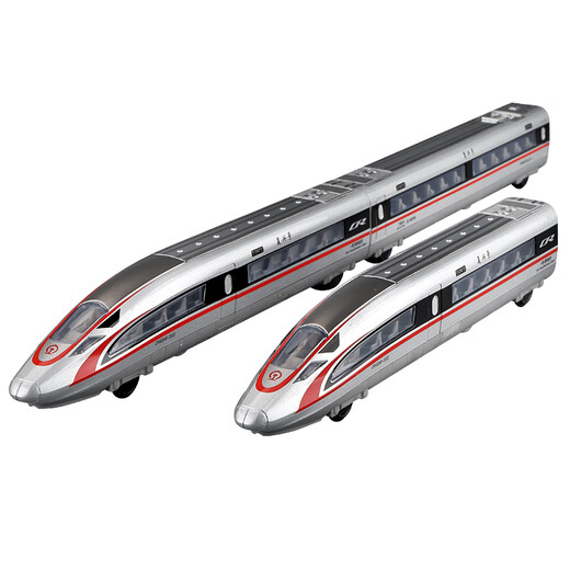 Kavi (KIV) high-speed rail toy train children's simulation alloy electric remote control Fuxing EMU model track toy car boy Alloy Fuxing 3 Section-Green + circular track