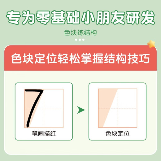 Liupintang Digital Practice Copybook for Grades 1-6 Dot Matrix Pen Control Training Copybook for Primary School Students Young and Young Intermediate Calligraphy Practice Book Hard Pen Calligraphy Radical Beginner Starter Set Special for Children