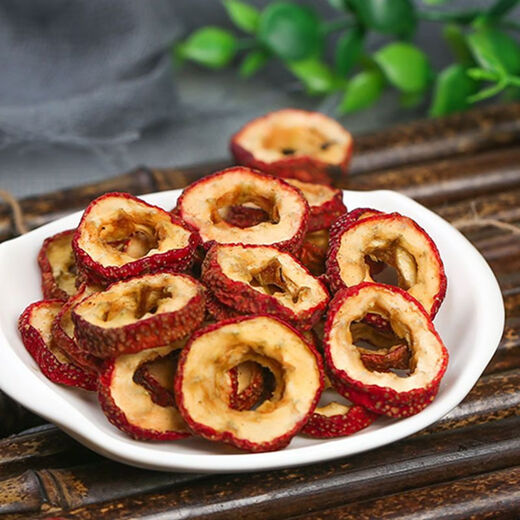 Yuebaizi seed-free dried hawthorn, freshly pitted hawthorn rings, hawthorn slices, specially selected hawthorn hollow rings soaked in water to aid digestion and brewing, 5A grade hawthorn rings, 2 cans