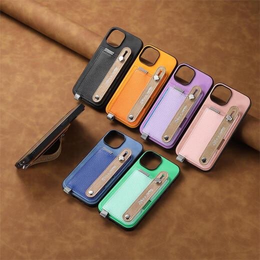 Tongrubi Magsafe Case de teléfonos móviles Adecuado para Apple 15 Promax Bag Magnetic Bag Case de teléfono móvil con bolsa de tarjeta iPhone 14 Muñeco de muñeca Noble Magnetic Case + Bolsa de tarjeta iPhone 16Plus