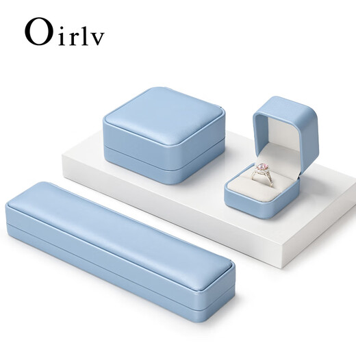 
Duobaoni Jewelry Box High-end Rounded PU Leather Ring Box Bracelet Pendant Earring Box Gift Jewelry Packaging Box Customized Logo Bracelet Box-H15904