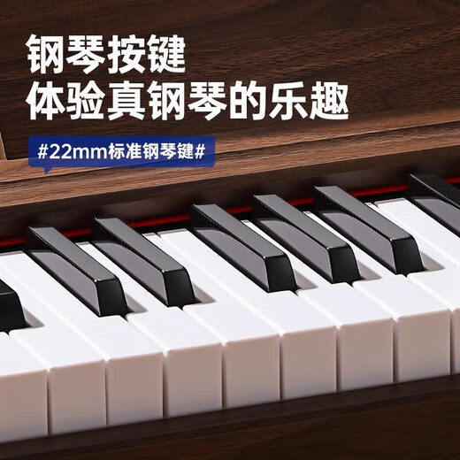 初允儿童玩具1-3岁两4-6男女小孩5玩具电子钢琴7岁宝宝六一儿童节礼物 木质钢琴37键+音符贴+乐谱