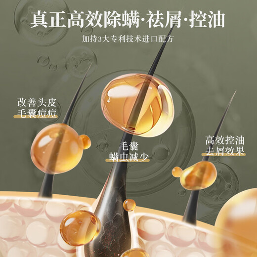HIEUAILR德国品牌毛囊清洁洗发水去屑止痒控油蓬松除螨男女士持久留香洗膏 【一瓶见效装】净澈控油止痒去屑