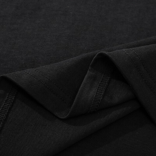 Charles Peach Heart Heavy American Pure Cotton Kurzärmel T-Shirt Print Sommerblumen Nationale Trend Männer und Frauenelbe lose und vielseitig schwarz l