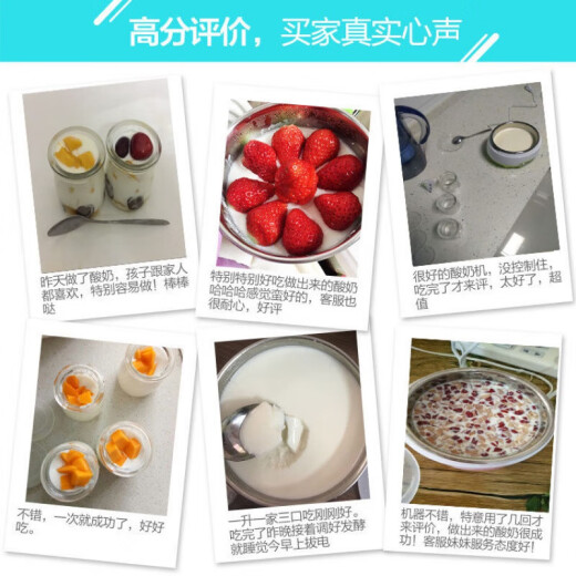 拾禺酸奶神器家用酸奶机多功能全自动自制小型发酵玻璃分杯纳豆米酒 特价：塑料内胆(不含杯子菌粉)