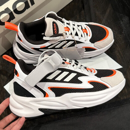 阿迪达斯 （adidas）男鞋女鞋2025新款夏季运动鞋OZWAVE 2.0 波波鞋缓震跑步鞋休闲 JH7371灰白橙 36