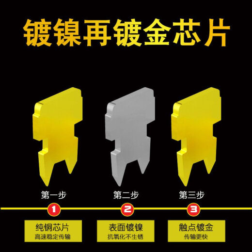 
10P10 core crystal head RJ48 network cable connector 10p10c scanning gun connector gold-plated ten core network plug 100 shielding [S1049]