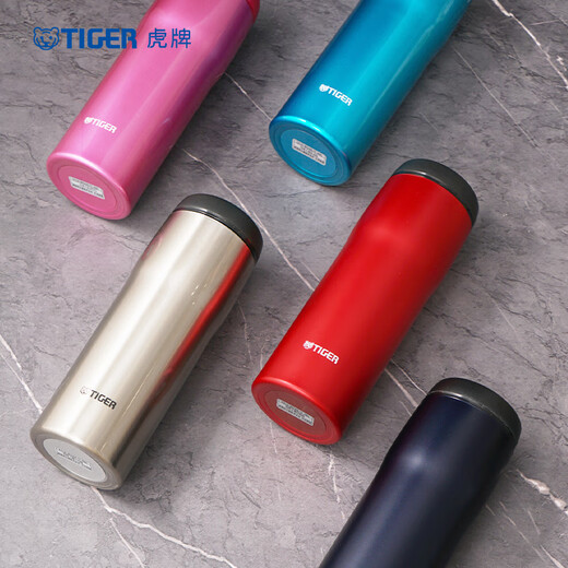Tiger brand (TIGER) stainless steel original imported thermal insulation and cold insulation water cup for men and women MJA-B048XC stainless steel color 480ML