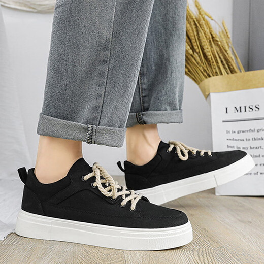 Fan Xiaoru Black Black Splaed Soled Shops Shoes Men's 2025 Nuevos deportes y zapatos casuales de skate sin desliz