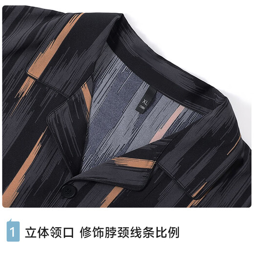 Langsha Bingsi Pajamas Men's Cool Summer Short Sleeve Shorts Suit Summer Large Size Outdoor Teen Home Clothes