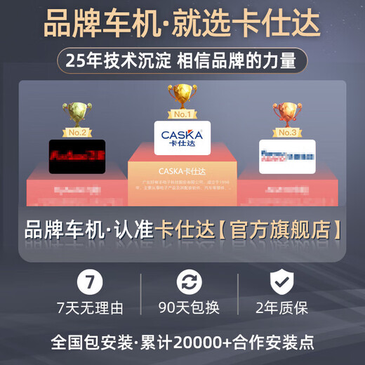 卡仕达（CASKA）13.1汽车中控显示大屏车载智慧悬浮屏7870车机导航一体机倒车360 小mi风格八核8+128高通6225(680 官方标配+AHD后视+高清记录仪