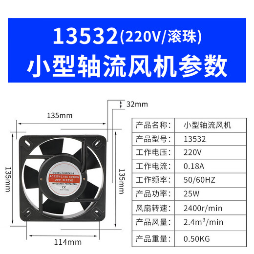 Pupan 220V Industrial potente ventilador de escape de gabinete silencioso 380V Ventilador de escape de escape de gabinete eléctrico 15051 que contiene aceite 220V
