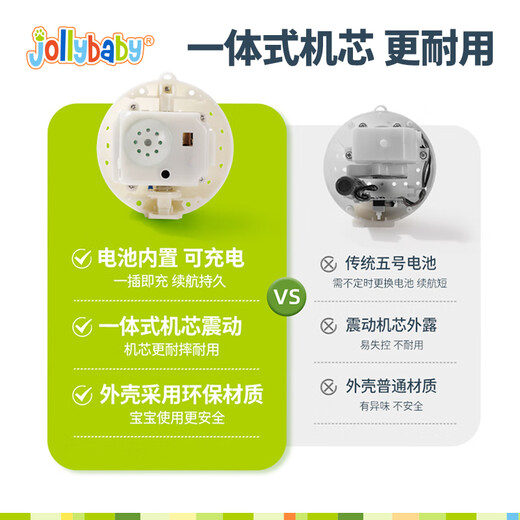 jollybaby音乐跳跳球宝宝哄娃神器儿童复读学说话会唱歌婴儿玩具河豚
