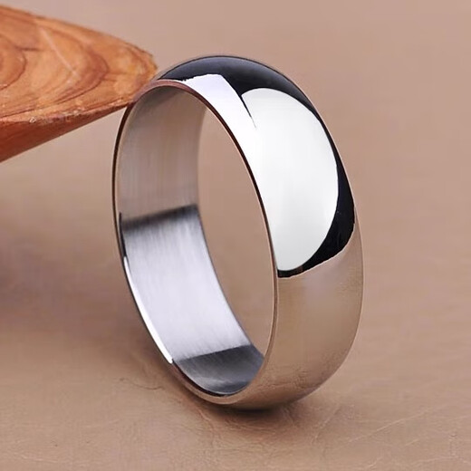 Platinum men's ring, platinum diamond ring, diamond ring PT950 live ring, wedding ring, birthday gift for boyfriend, smooth plain ring, light luxury men's ring, open by default, contact customer service if closed