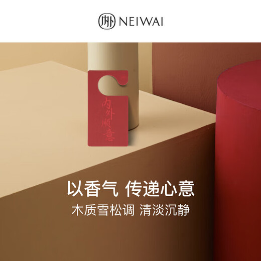 NEIWAI inside and outside red box | Hug cup soft support bra and panties set without wire underwear for women's birth year New Year gift box