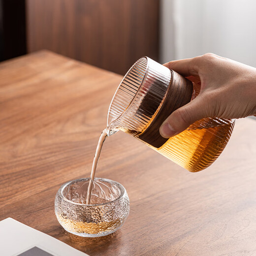 Heat-resistant glass fair cup Japanese-style high-end household tea sea tea dispenser Kung Fu tea set single male cup anti-scalding even cup