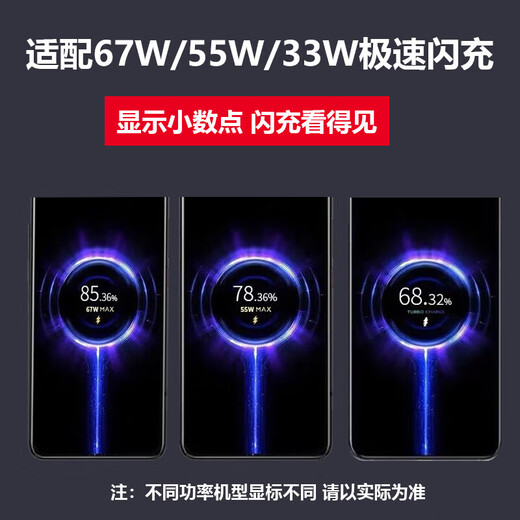 Tuzhou is suitable for Xiaomi Redmi charger 67W/120W Xiaomi 15Ultra/14pro/13pro//fast charging head Redmi k60/k70/k80 charging head data cable set 67w fast charging head + 2 meters cable