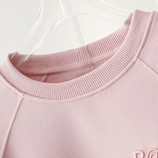 Sibaishe loose sweatshirt 2025 autumn new women's letter embroidered bear pullover round neck top