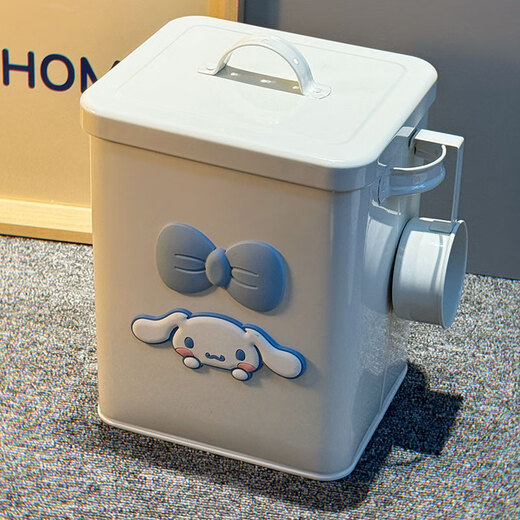 Cat bowl plastic double bowl dog bowl cat food bowl cat food bowl drinking water pet dog bowl dog food bowl dog food bucket dog white jade cinnamon dog bow double bowl + same style food storage bucket