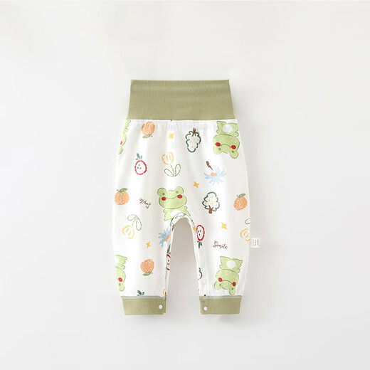 [Belle Yichun Babyhose] Babyhosen Schnappknopf hoher Taille -Bauchschutzhose Neugeborene Buntstiftfrucht #6211 73