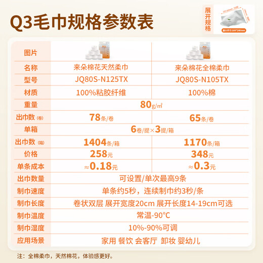 LADOCOTTON Laiduo cotton smart hot and cold towel machine household disposable infant hot towel machine beauty Internet cafe e-sports Internet cafe billiards hall tea table wet wipes heater Q3 screenless Q3 towel machine Contact customer service to get 1 box of towels