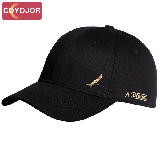 COYOJOR XIYAO HOMA HOME HOMBRA Men's 2025 NUEVA SUMERA DE SUMER SUMPERA DE SUMPRESA DE SUMPRESA Y CAPILLO DE BASEBOL CAP DURO Capa de béisbol Sol Hombres Sun Men Black-Wheat Ear Label de cobre Small Copper 1-Four Seasons Edition de gran tamaño (59-63 cm) Ajustable