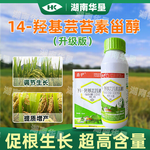 14-Hydroxybrassinosteroid relieves phytotoxicity, cold-proof and frost-resistant rice plant crop growth regulator 100 ml 14-Hydroxybrassinosteroid *1 bottle