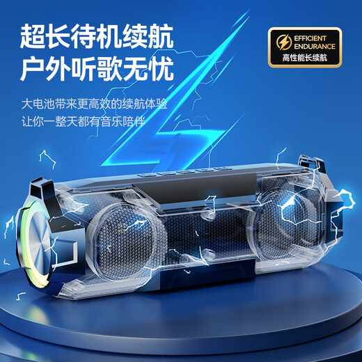 CLAISONT9 Bluetooth speaker high-quality waterproof audio subwoofer outdoor portable ultra-long battery life desktop home plug-in card wireless speaker 锖色