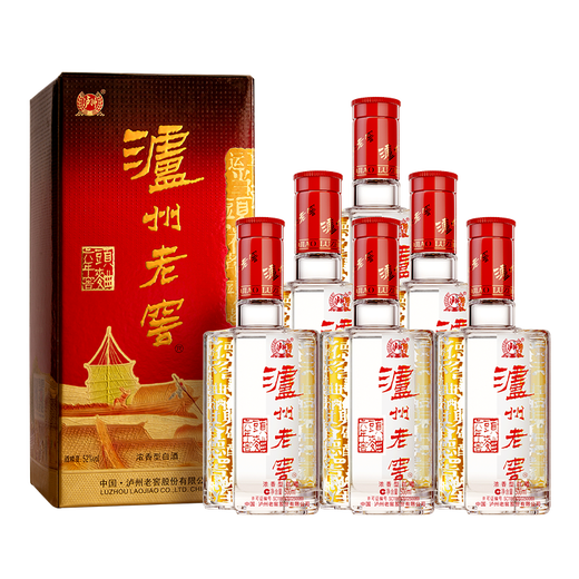 
Luzhou Laojiao Liunian Jiao Tou Qu, Strong Flavor Liquor, 52-degree 500ml*6 bottles, whole box (3 gift bags for free)