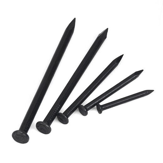 Jinggong Cement Nails Steel Nails Cement Wall Nails Brick Wall Nails Concrete Nails Special Steel Nails High Strength Iron Nails 25mm Black (A box of 400g, about 399 pieces)