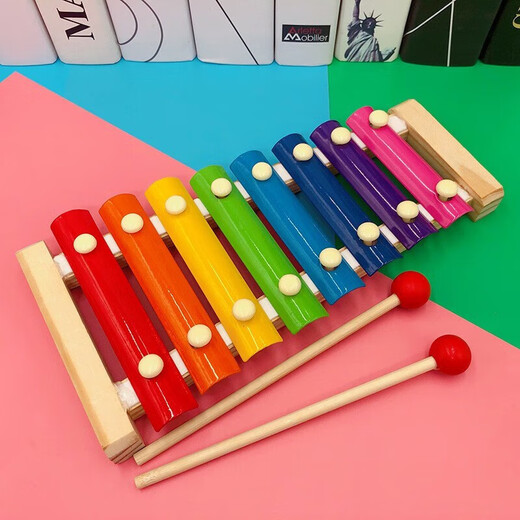 Bébé Early Education Intelligence Couleur d'octobre en bois piano à la main