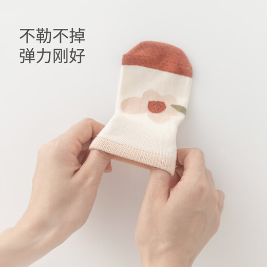 Good Bear Girl Baby Cute Little Socks Autumn and Winter Baby Toddler Non-Slip Floor Socks Children's Elastic Socks All Seasons White 1 Pair 6-12 Months