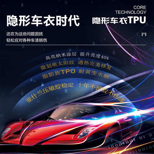 Warnes applicable invisible car film for Audi A6L A4L A5 A8L Q5L Q7 Q8 TPU paint protection film TPU material 8.5MIL brightening version Ten-year warranty