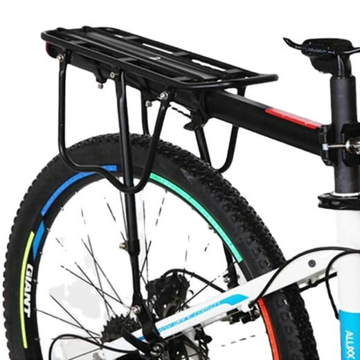 Basicamp Mountain Bike Schnelle Demontage Rack -Scheibe Bremsbremsen Rücksitz Aluminium Legierung Heckrahmen Heckrahmen Fahrradzubehör Ausrüstung 671 Rack + Rücksitzkissen