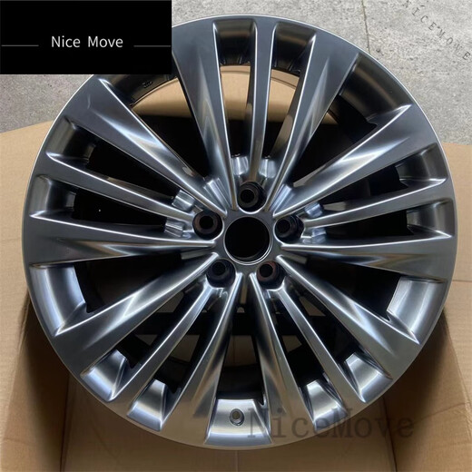 NICEMOVE is suitable for Toyota Highlander wheels 19-inch 20-inch RAV4 aluminum alloy steel rims modified Crown Lufang Lufang 20-inch black bright full brand wheels 10 inches 3.5J