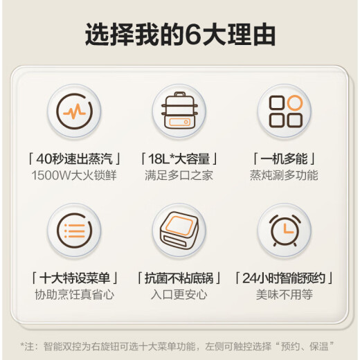 
SUPOR (SUPOR) steamer electric steamer electric hot pot electric cooking pot stewed steaming and cooking integrated electric cooker three-layer 18L large capacity multi-function steamer stainless steel steamer steaming rack steamed buns corn breakfast 18L steamed top and boiled bottom ZN30FC869
