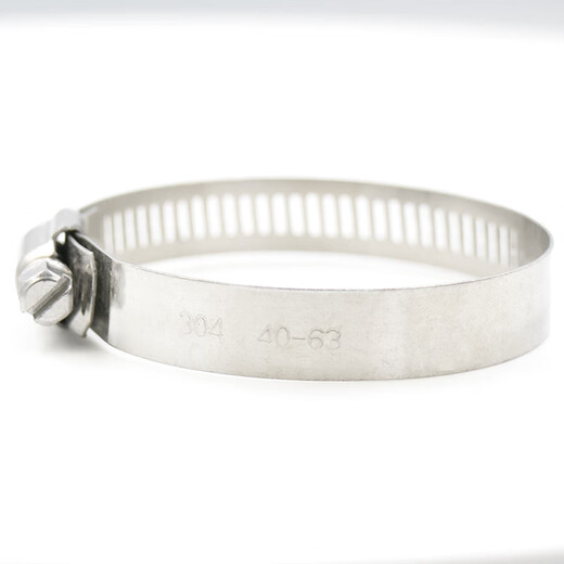 Jinguluo 304 stainless steel American clamp, hose clamp, water pipe clamp, gas pipe buckle fixed pipe clamp 18-32 (10 pieces)