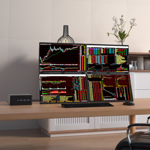Wanhexing Portable 18.5-inch Folding One Machine Four-Screen Six-Screen Computer Professional Multi-screen Stock Futures Foreign Exchange Financial Securities Trading Viewing Display Equipment Special Multi-screen Computer Four-Screen Changxing Edition 15th Generation U9 32G 1000G with 18.5-inch Folding Screen