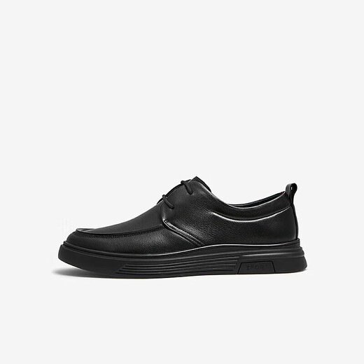 Him her Tata soft sole business casual leather shoes black British heightening genuine leather dad shoes men VVK01CM4 black 41