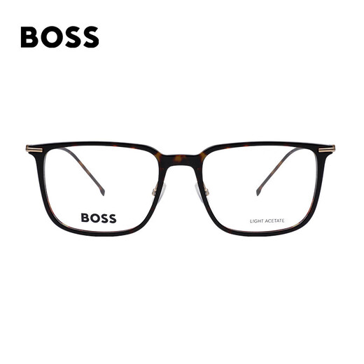 雨果博斯（HUGO BOSS）光学眼镜框男女款修饰脸型超轻方框近视眼镜架1484 2IK 56mm
