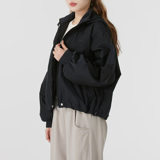 阿迪达斯（adidas）三叶草女装 2025夏季新款运动服跑步健身训练服防风外套休闲夹克 JD2583 XS