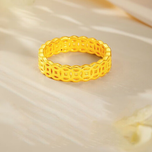 GRAYCEWODY Old Phoenix 999 gold gold clad with silver. Please ask for coins. Pure gold pure silver ring. Birthday gift for your lover. US size 10 circle mouth 140-160 Old Phoenix Gold Store