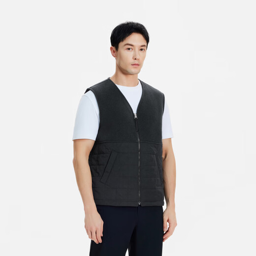 Aigle Aigao Vest Vest Polartec Cálido y resistente al desgaste Sorona cómodos Black Ba841 L