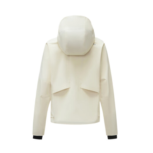 迪桑特（DESCENTE）WOMENSRUNNING系列SS25品牌logo防风防水透气连帽夹克外套女款 CR-CREAM M (165/84A)