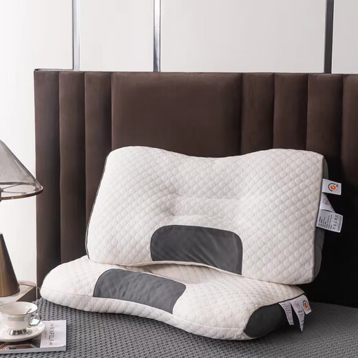 Almohada de Yalu, núcleo de almohada de no colapso, protección de la columna cervical, cabecera especial para estudiantes de dormitorio único para el hotel de un solo hogar soltero, almohada especial de la almohada especial de la almohada del cubo de cubo de agua 48*74 cm [Zoning Massage]