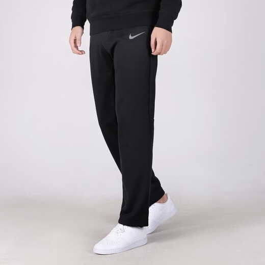 Nike (NIKE) sports pants plus velvet men's trousers woven training straight trousers outdoor running warm casual pants black BV2708-010 warm plus velvet L130-150Jin Jin equals 0.5 kg