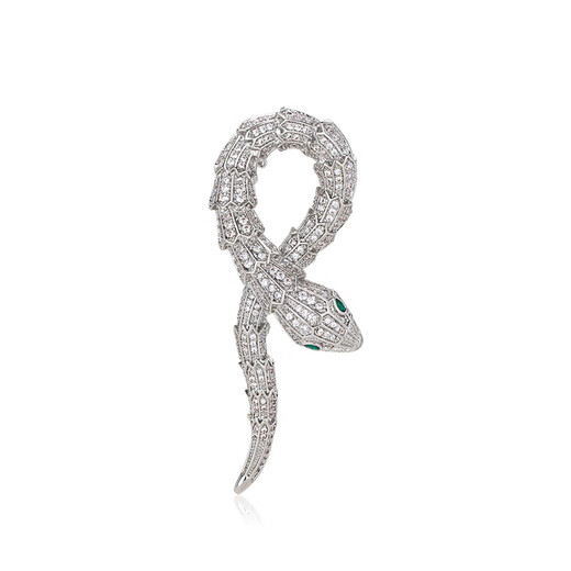 Qlady Year of the Snake brooch, high-end brand corsage, light luxury suit pin, collar pin, high-end accessories, snake comes to run gift