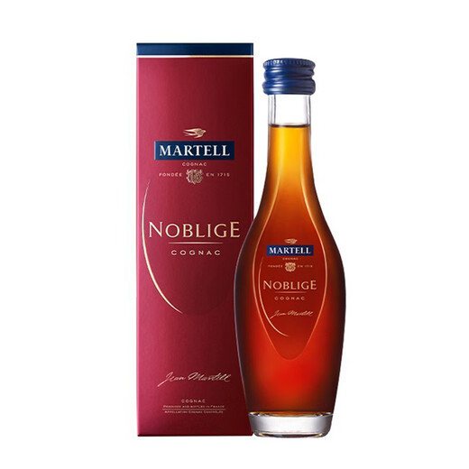 Roman Lake Foreign Wine Vodka Whisky Rum Small Bottle Wine Edition Wine Companion Store Bartender Base Wine Martell Martial Cognac 50ml * 1 Bouteille
