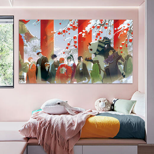 
Spell return battle poster wall sticker student dormitory wallpaper Wujou super large high definition mural decoration painting self-adhesive sticker FY(PP)719 width 45cm - height 30cm